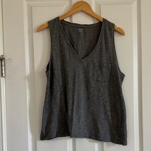 Madewell V-Neck Sleeveless Top